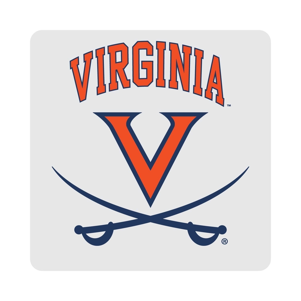 Virginia Cavaliers Coasters Choice Of Marble Of Acrylic - Acrylic (8-Pack)