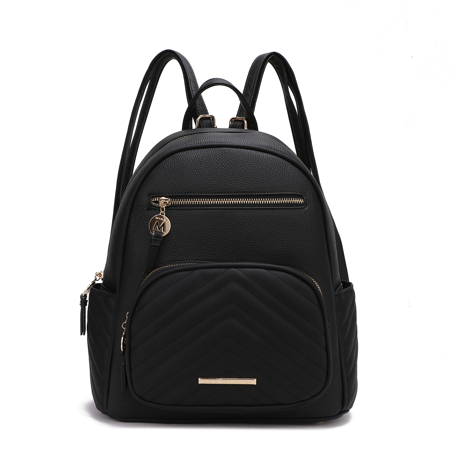 MKF Collection Romana Vegan Leather Womens Backpack By Mia K - Black
