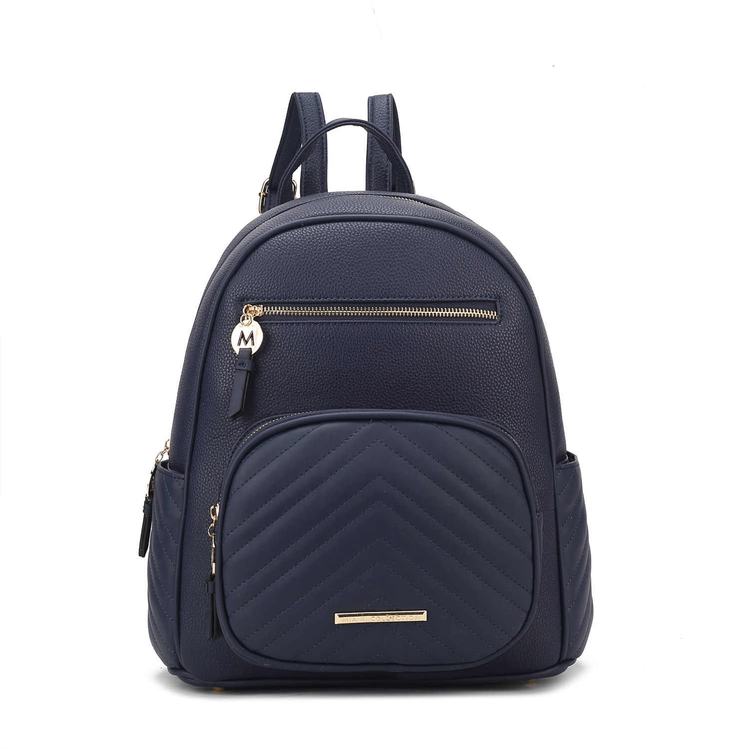 MKF Collection Romana Vegan Leather Womens Backpack By Mia K - Navy