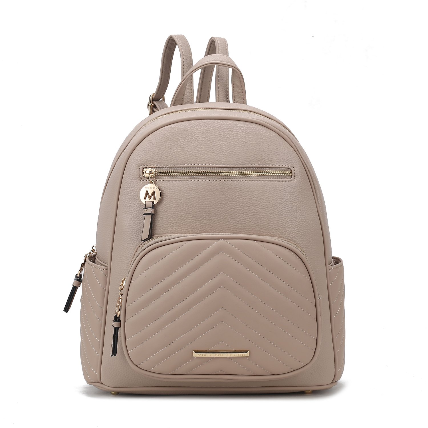 MKF Collection Romana Vegan Leather Womens Backpack By Mia K - Taupe