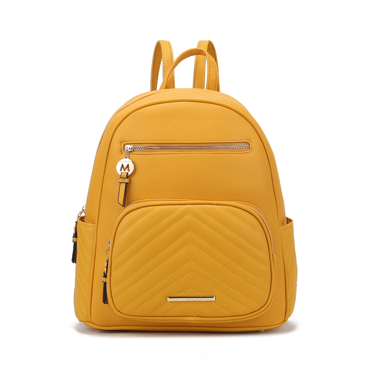 MKF Collection Romana Vegan Leather Womens Backpack By Mia K - Yellow
