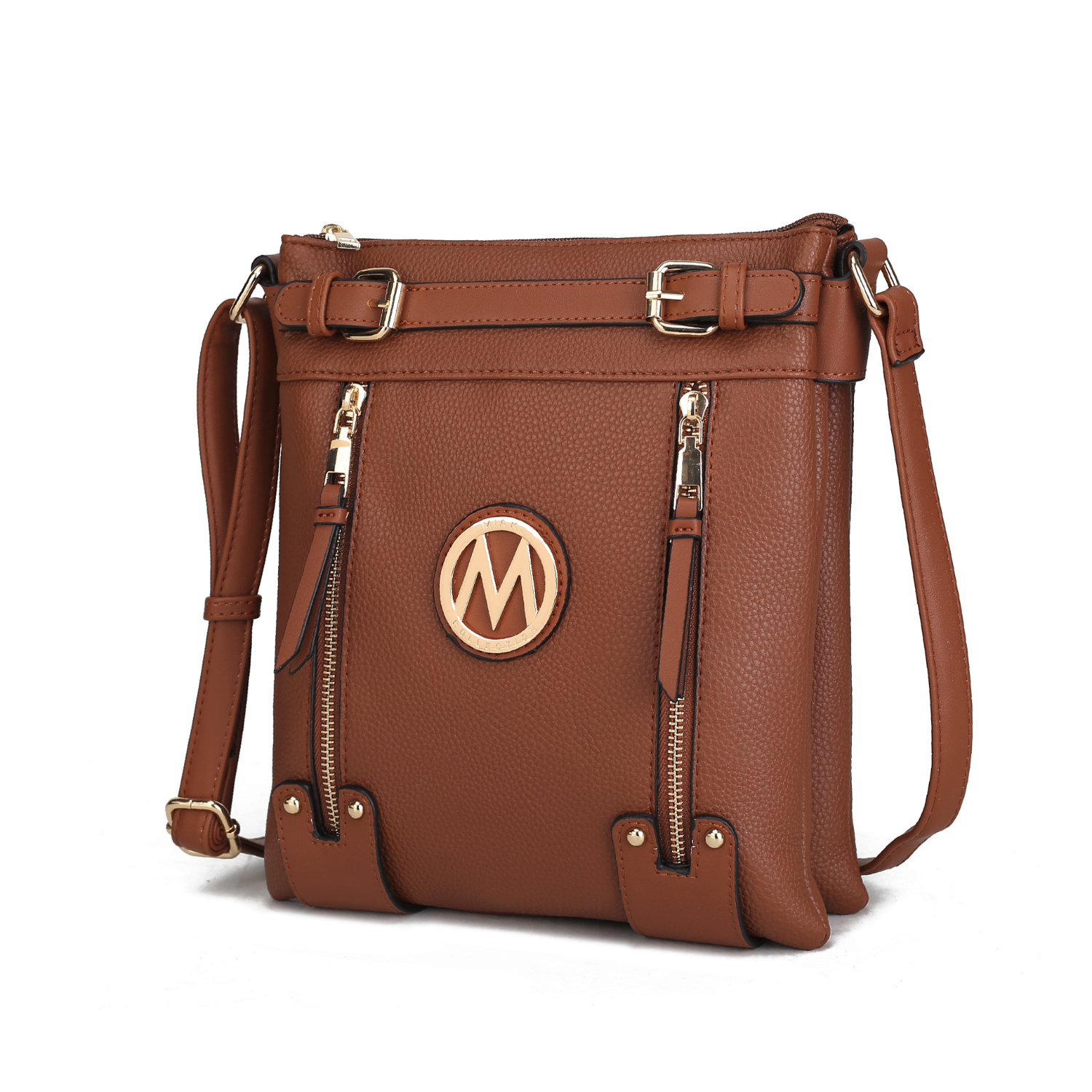 MKF Collection Lilian Crossbody Handbag By Mia K - Brown