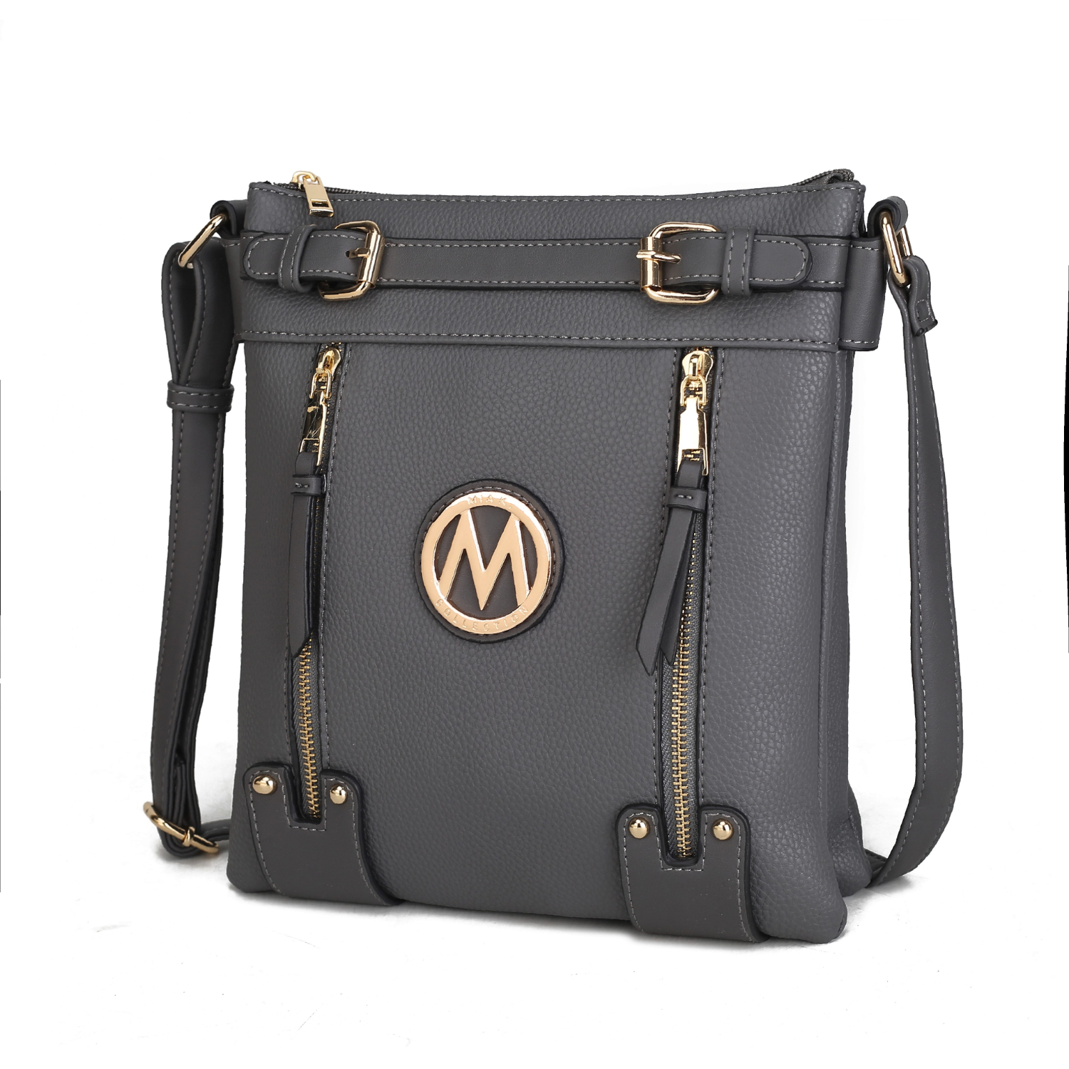 MKF Collection Lilian Crossbody Handbag By Mia K - Charcoal