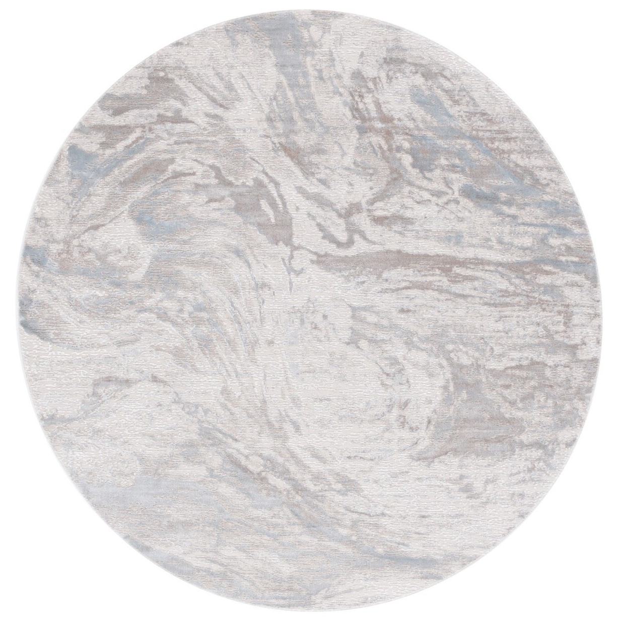 SAFAVIEH PLA556F Platinum Grey / Ivory Beige - 6'-7 X 6'-7 Round Round