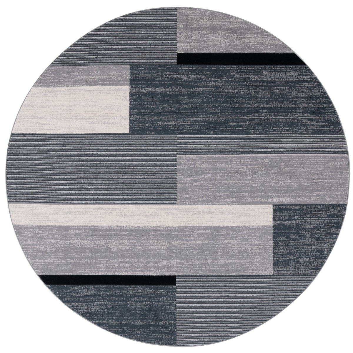 SAFAVIEH ODY816G Odyssey Dark Grey / Black Ivory - 8' X 10' Rectangle