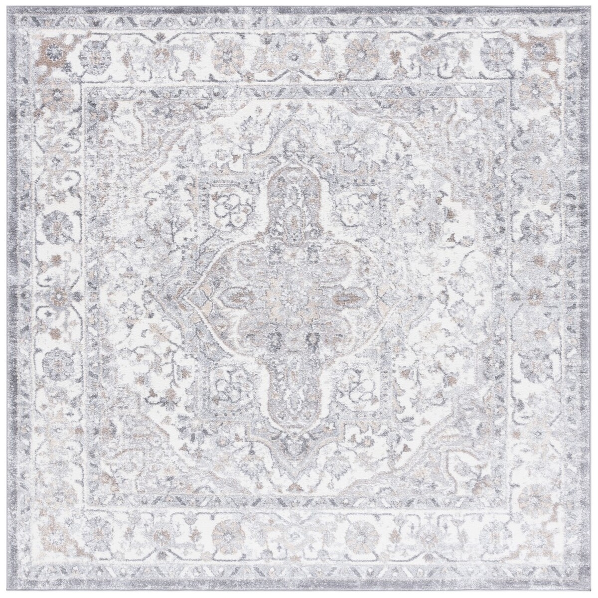 SAFAVIEH OAL468F Opal Grey / Ivory - 6'-7 X 6'-7 Square Square