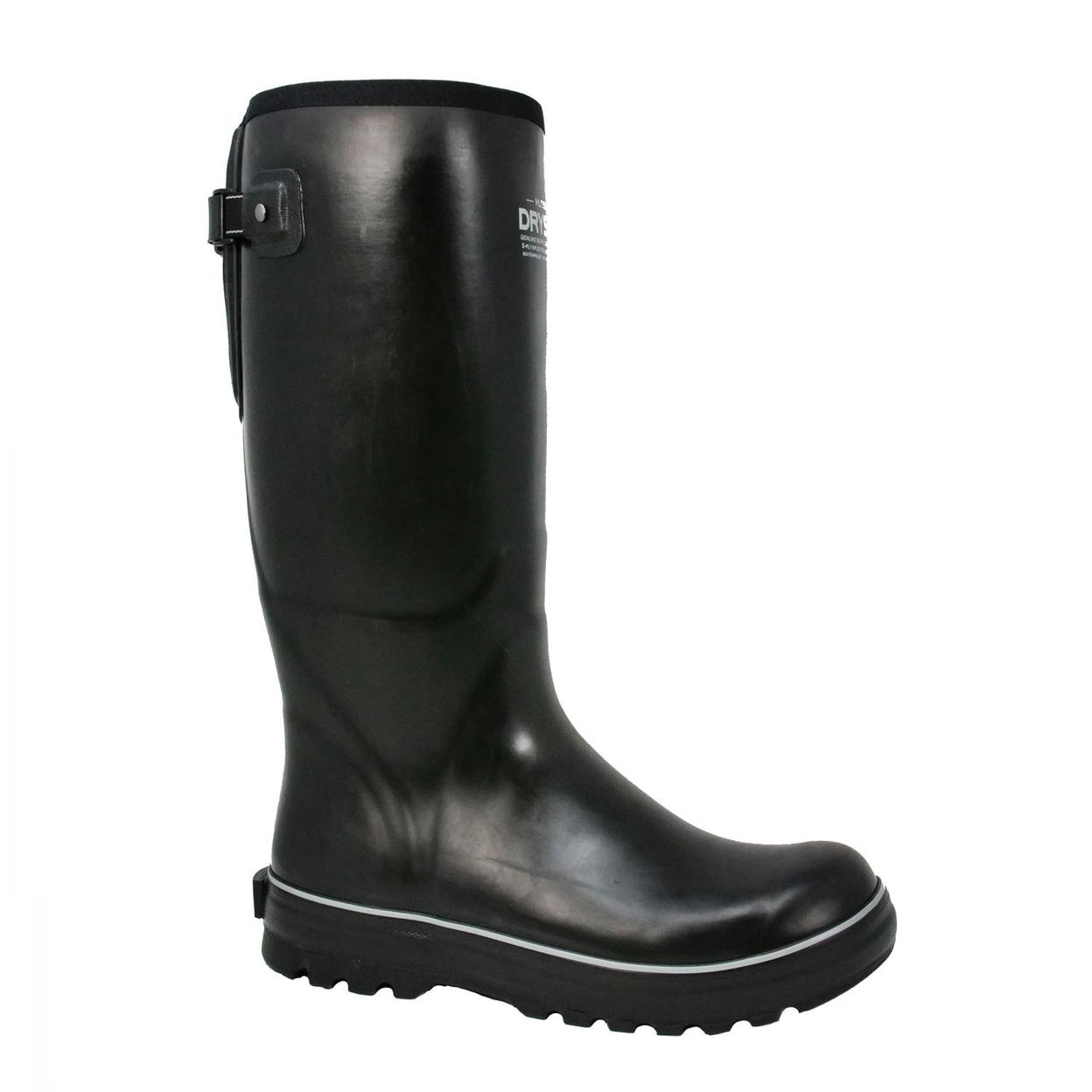 Dryshod Men's Mudslinger Gusset Premium Rubber Farm Boots Black/Grey - MDG-MH-BK ONE SIZE BLACK/GREY - BLACK/GREY, 11