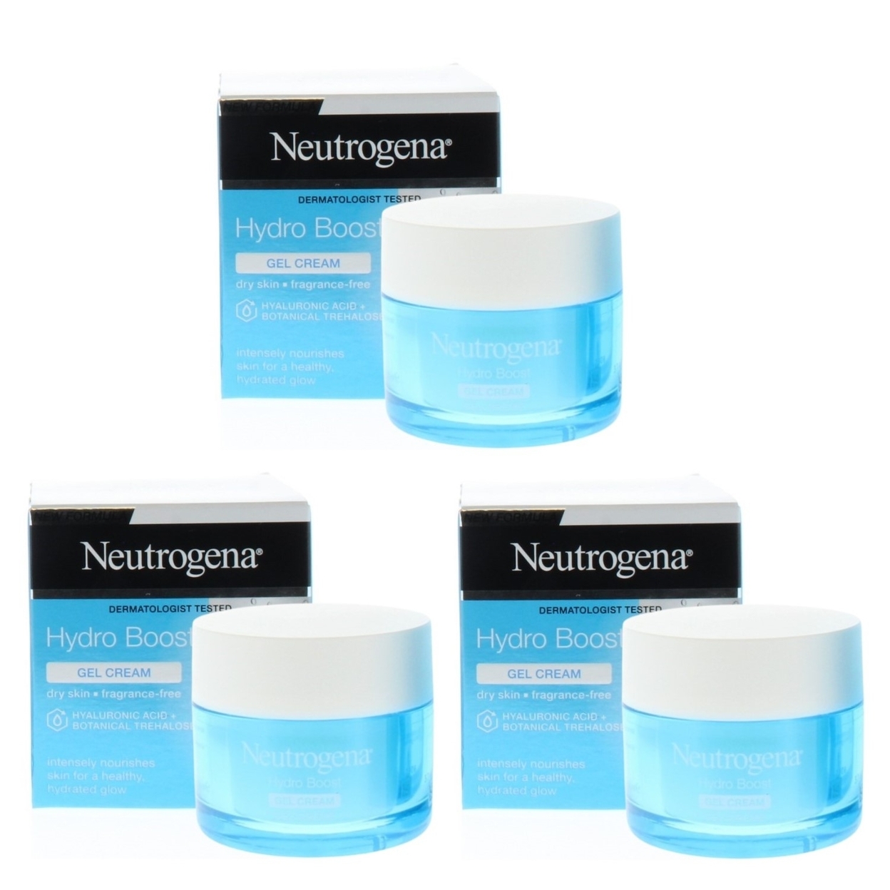 Neutrogena Hydro Boost Gel Cream 50ml (3 Pack)