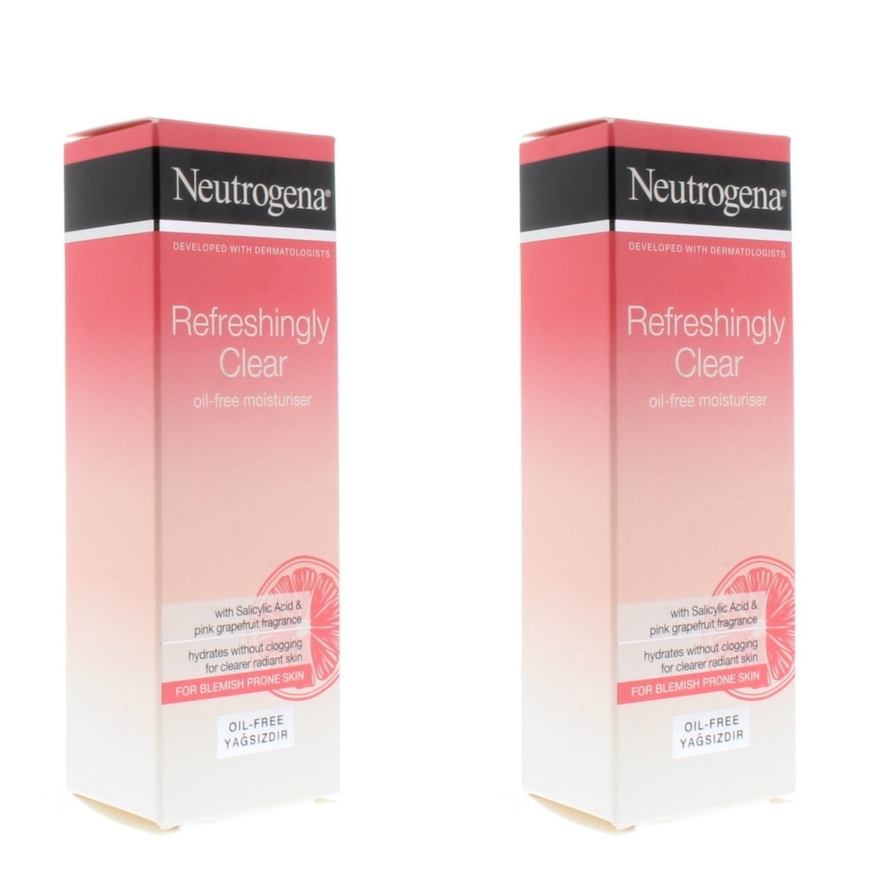Neutrogena Refreshingly Clear Oil-Free Moisturiser 50ml (2 Pack)