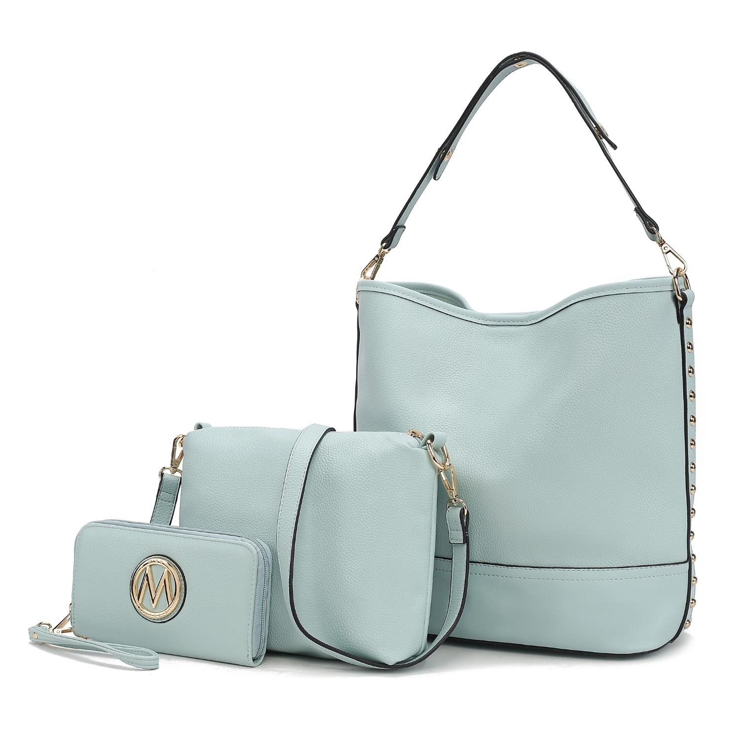 MKF Collection Ultimate Hobo Handbag Pouch & Wallet By Mia K. - Seafoam