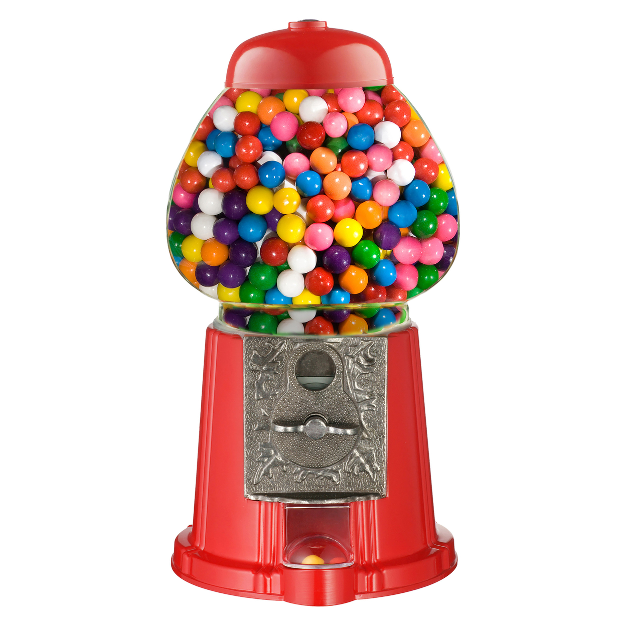 15 Candy Gumball Machine Bank Old Fashioned Metal Glass Ball Bubblegum