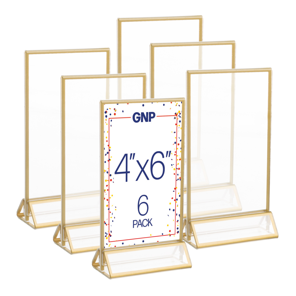 6 Pack Table Frame Set Photos Signs Dcor Fits 4 X 6 Images