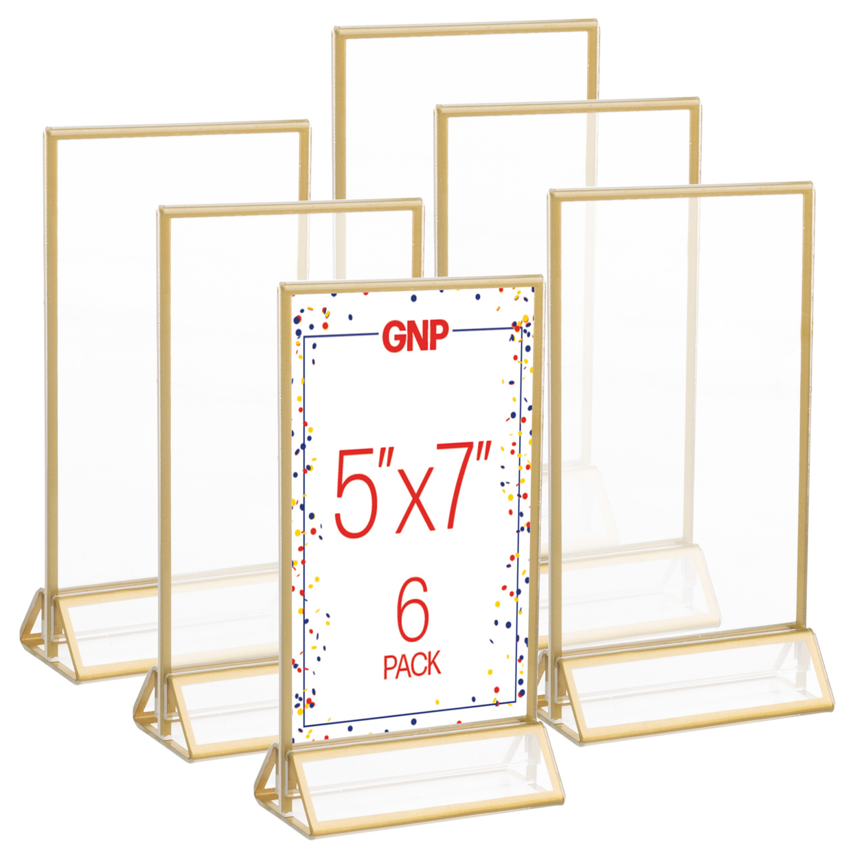 6 Pack Table Frame Set Photos Signs Dcor Fits 5 X 7 Images