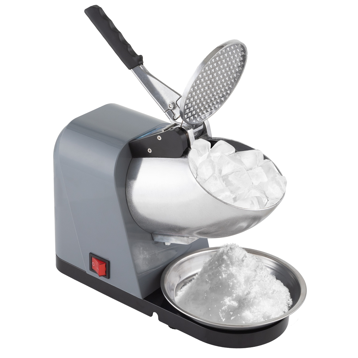 Snow Cone Machine Ice Shaver 170W Motor Countertop Crushed Ice Maker, Gray