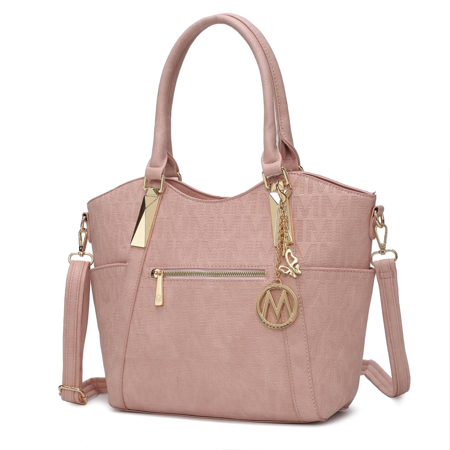 MKF Collection Hazel Vegan Leather Women's Tote By Mia K - Rose Pink