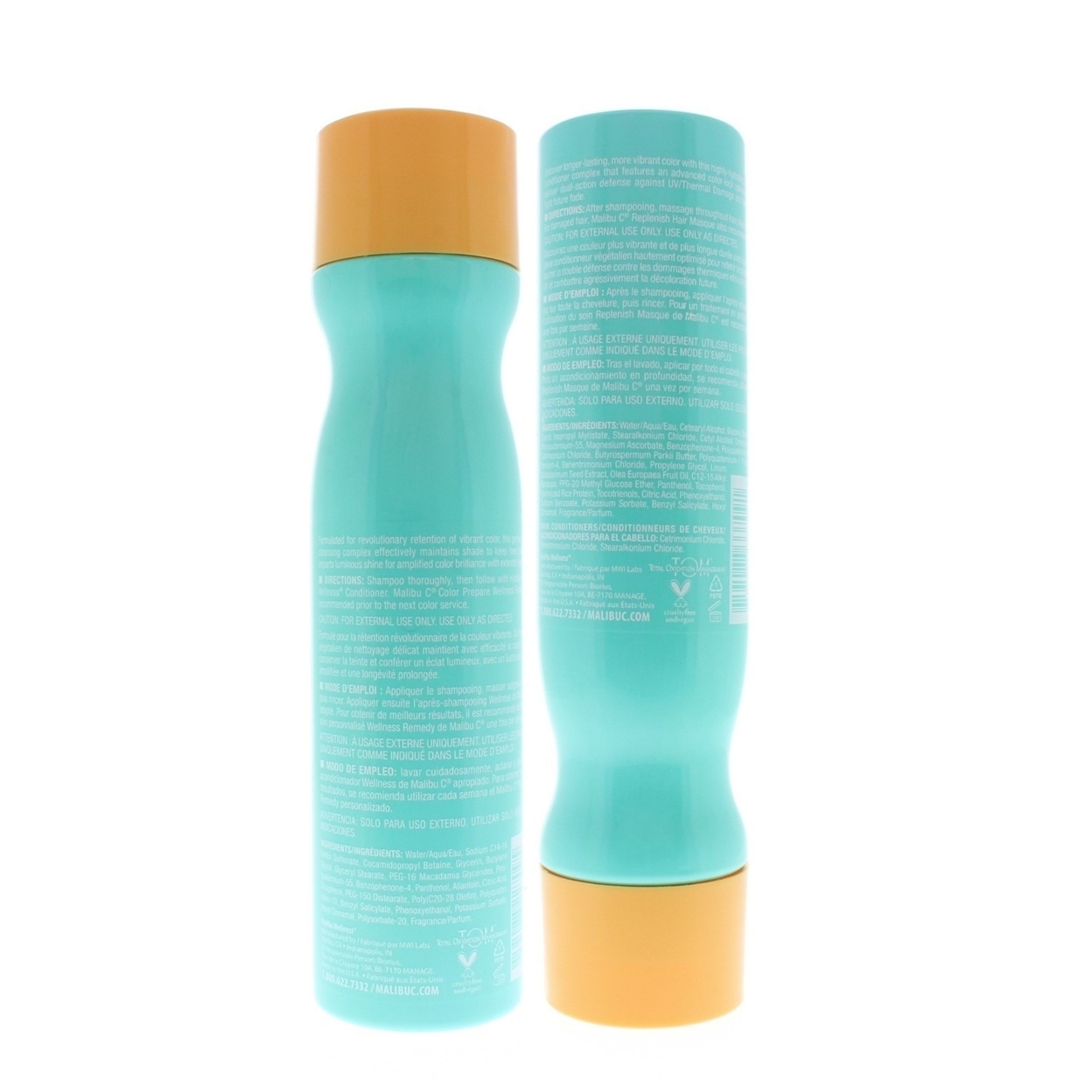 Malibu C Hydrate Color Wellness Shampoo And Conditioner 9oz/266ml Combo