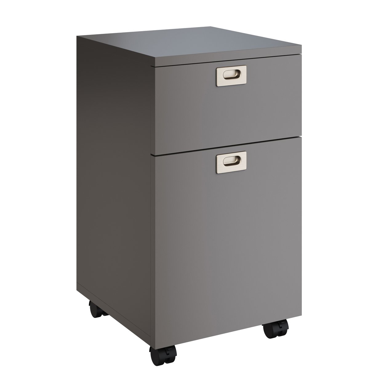 File Cabinet 2 Drawer Cabinet With Deep Drawer Storage Under Desk Wheels