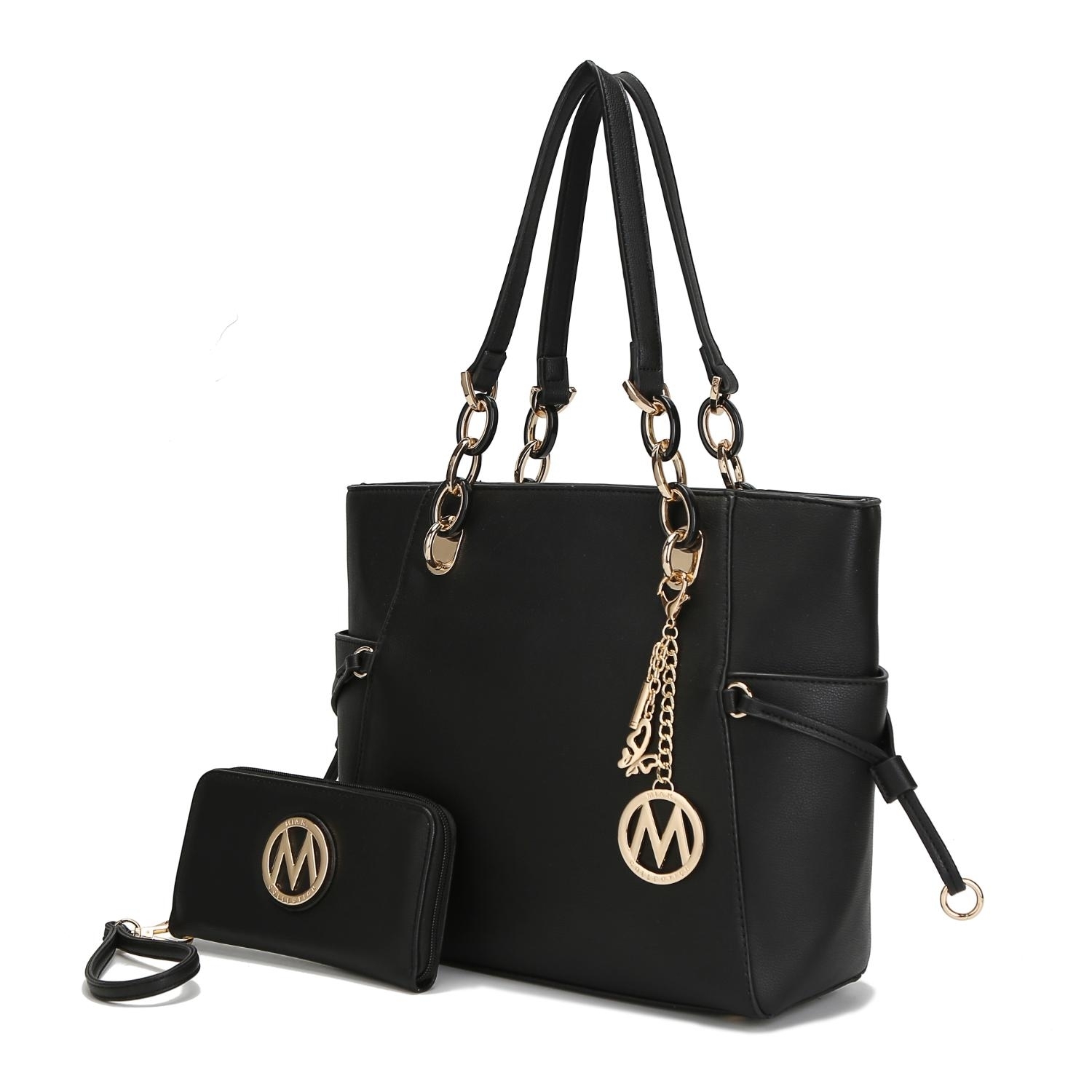 MKF Collection Yale Tote Handbag With Wallet By Mia K. - Black