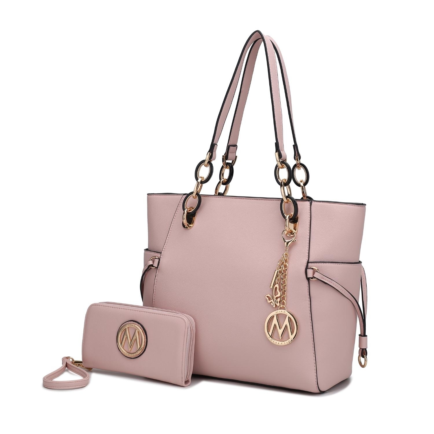 MKF Collection Yale Tote Handbag With Wallet By Mia K. - Blush