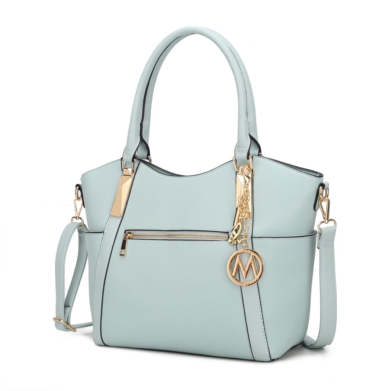 MKF Collection Janise Solid Tote Handbag By Mia K. - Seafoam