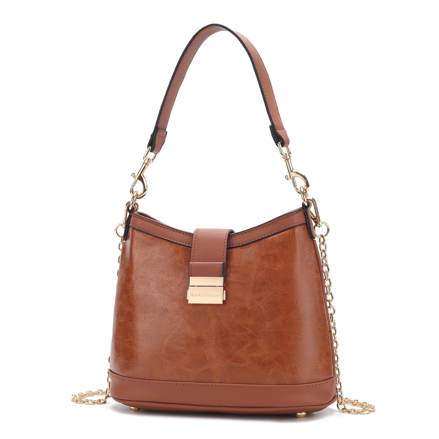 MKF Collection Pilar Vegan Leather Women's Shoulder Bag By Mia K - Taupe