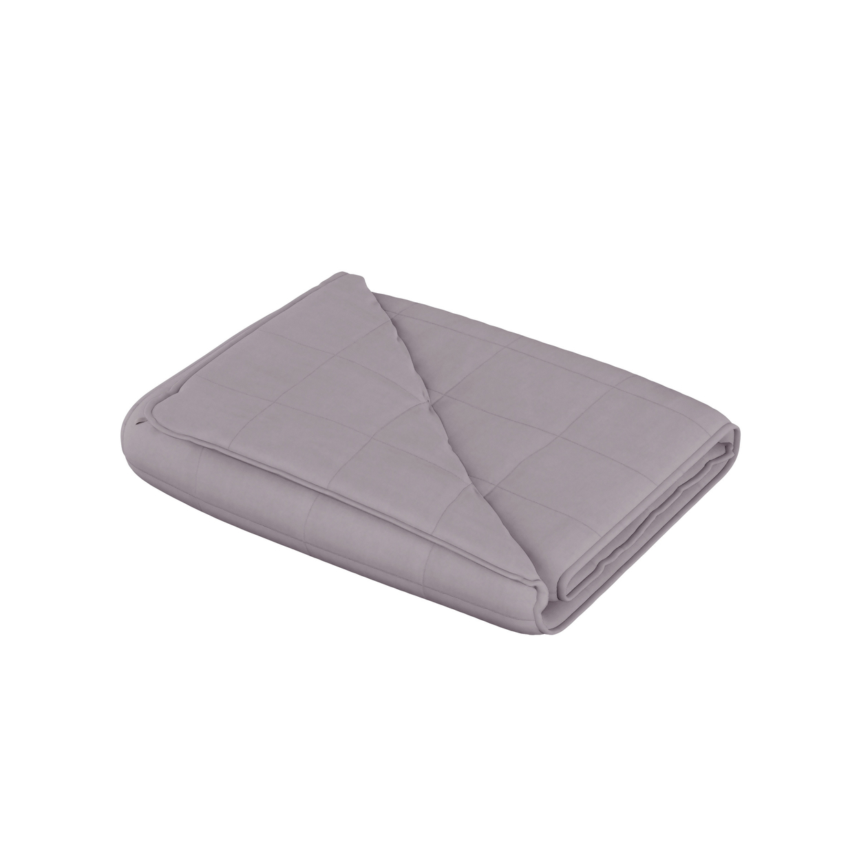 Weighted Blanket 48 X 72 15 Lbs Grey Front And Back Pantone #17-1502