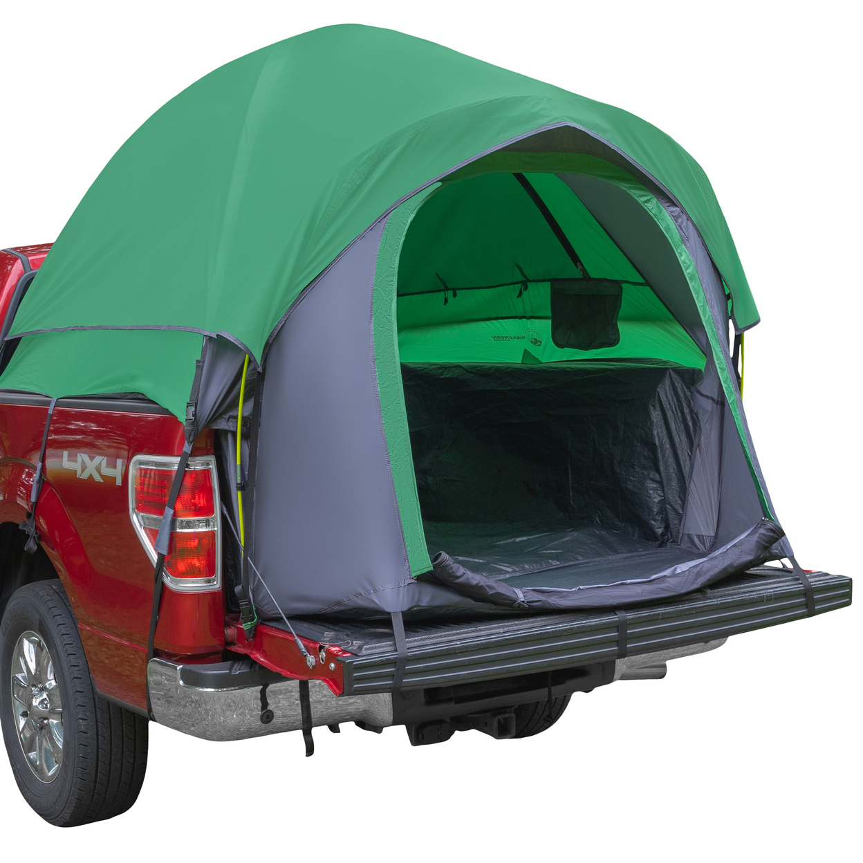 2 Person Truck Bed Camping Tent Water Resistant 5.5 To 6ft Beds Carry Bag Green