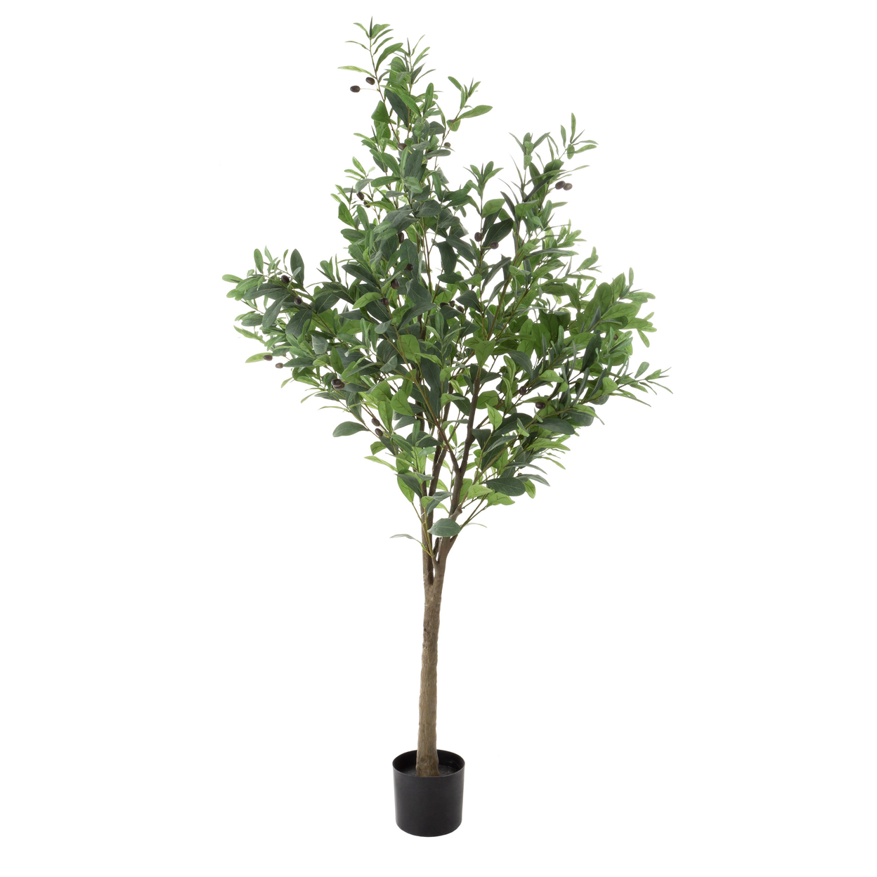6 Ft Faux Olive Tree Indoor Office Home Accent Decor Artificial Leaves