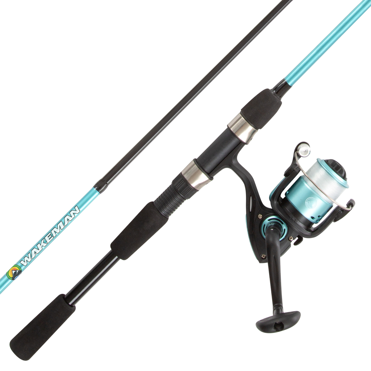 Beginner Open Face Spinning Rod And Reel 6 Ft Fiberglass Fishing Pole
