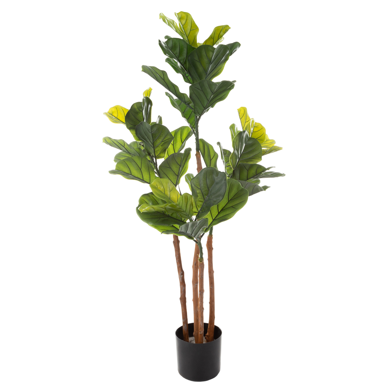 Fiddle Leaf Fig Tree Faux 50 Inch Plant Indoor Home Decor Leaves Artificial
