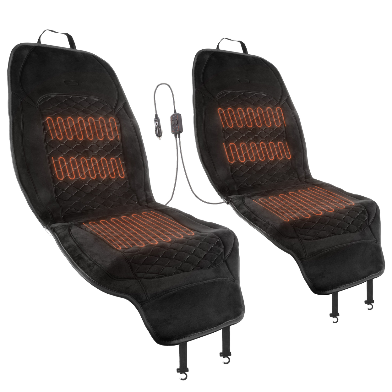Heated Seat Covers For Cars 2Pack Universal 12V Heating Pads For Car Seats