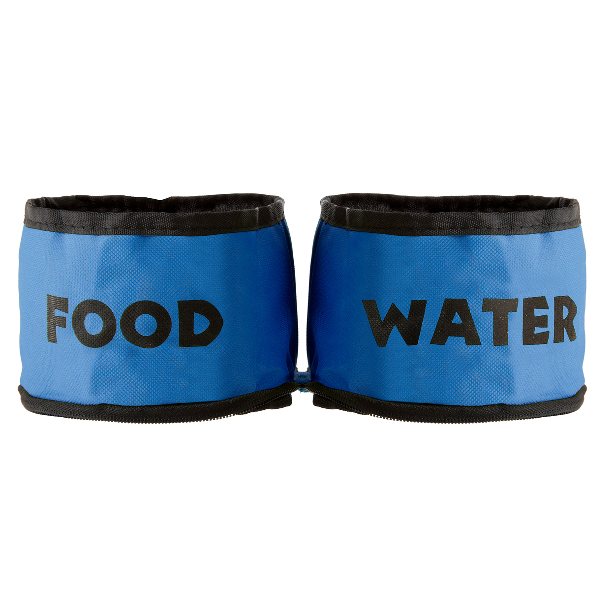 Collapsible Travel Pet Bowls Set Of 2 For Dogs Or Cats, Blue