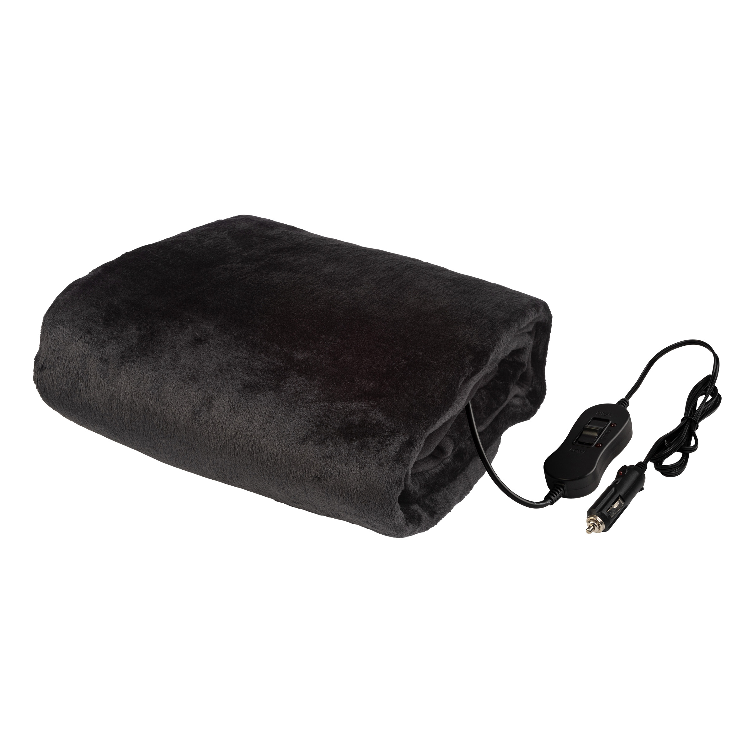 Heated Blanket Portable 12V Electric Travel Blanket For Car, Truck, Or RV - Black