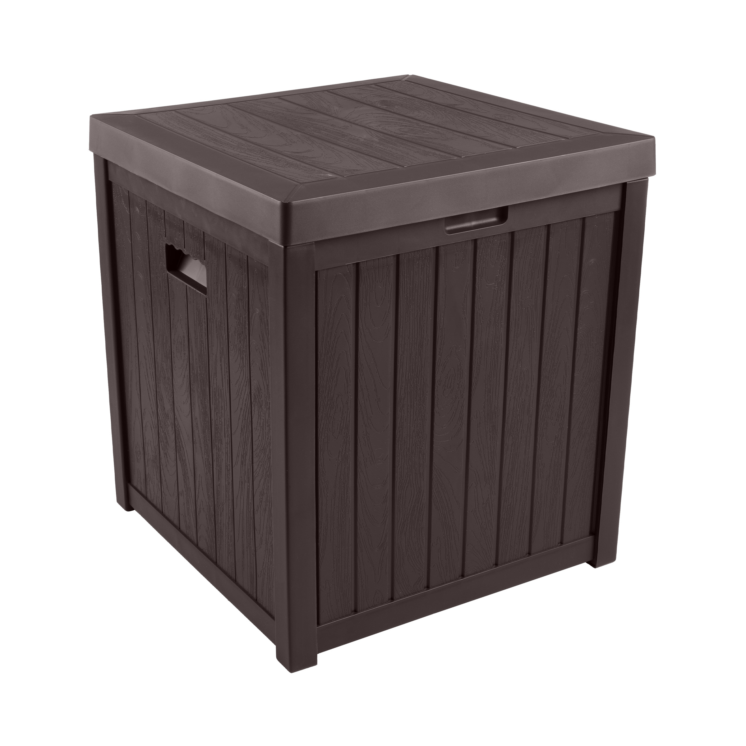 Outdoor Indoor 50 Gallon Storage Container Resin Deck Box 22 X 24 Inch - Gray