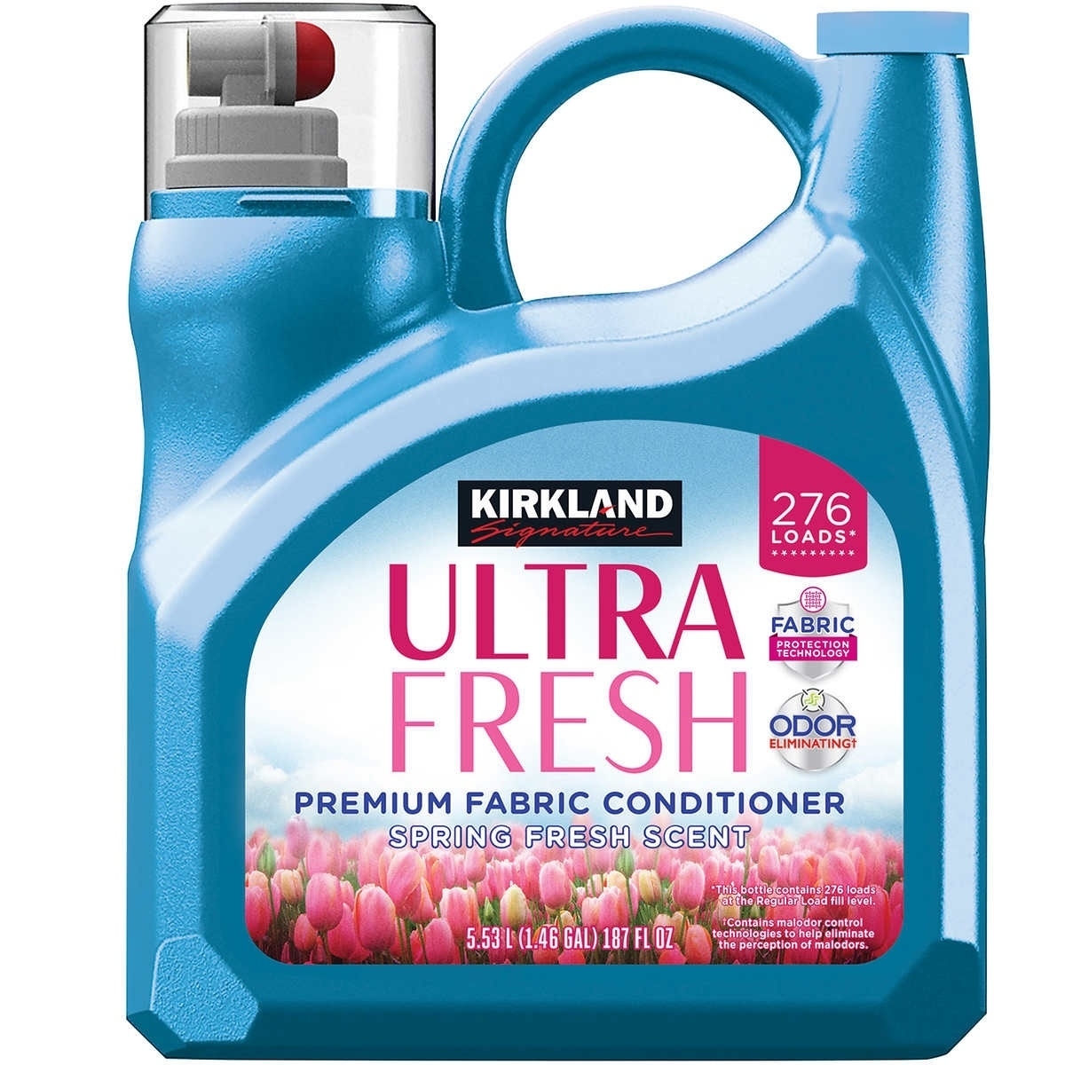 Kirkland Signature Ultra Fresh Premium Fabric Softener, Spring Fresh, 187 Fl Oz