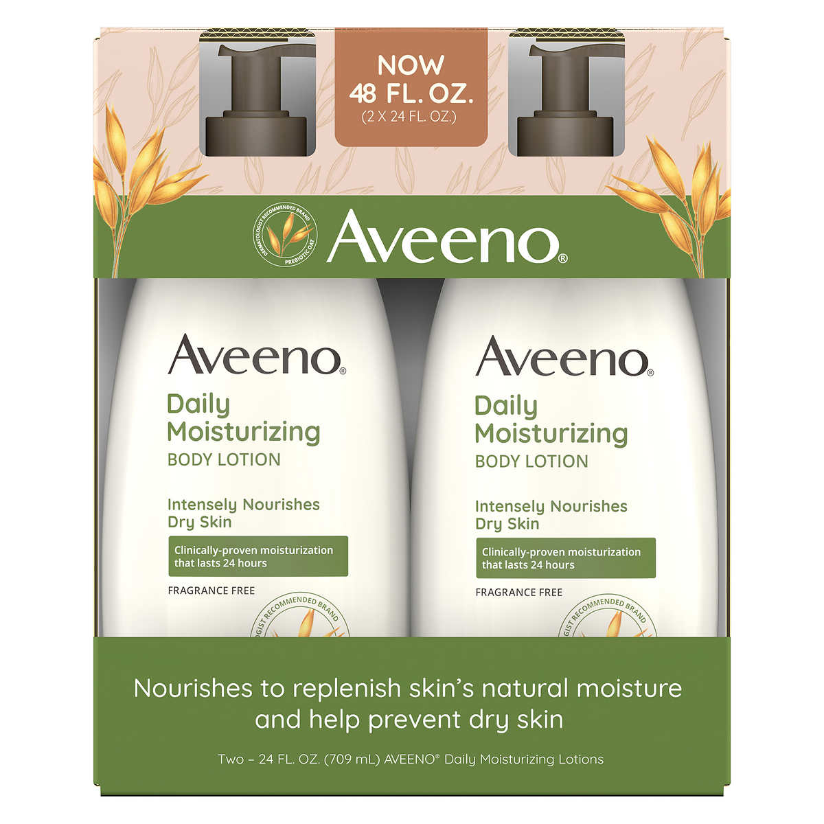Aveeno Daily Moisture Lotion, 24 Fluid Ounce (Pack Of 2)