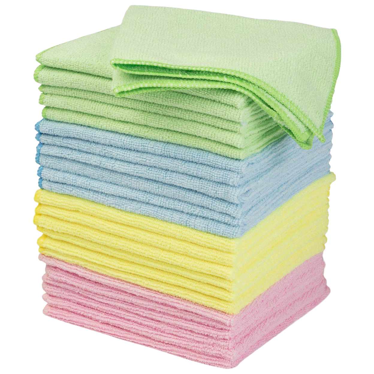 Microfiber Cleaning Cloth Set 24pack Microfiber Towels 12.6in Cleaning Rags