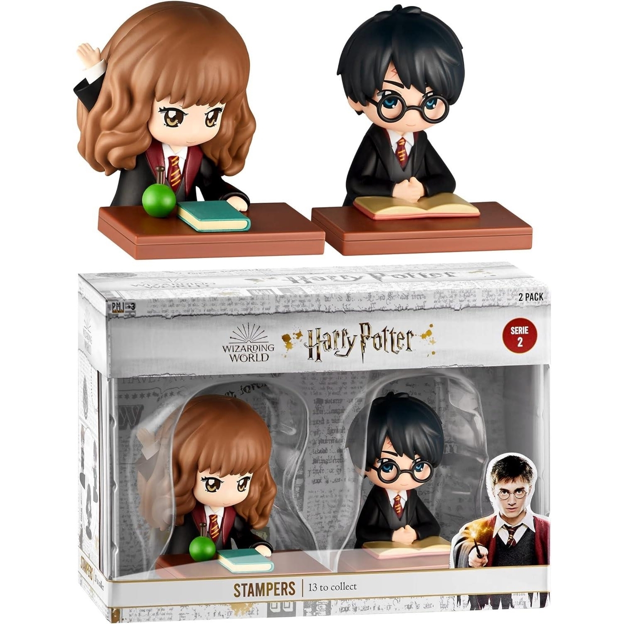 Harry Potter And Hermione Stamps Desk Party Decor Mini Figurines Toy Gifts PMI International