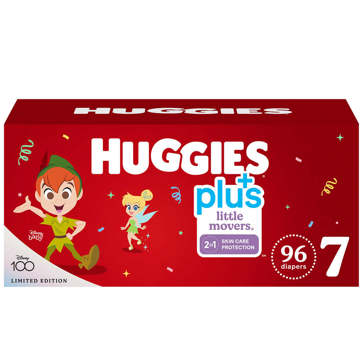 Huggies Plus Diapers, Size 7, 96 Count