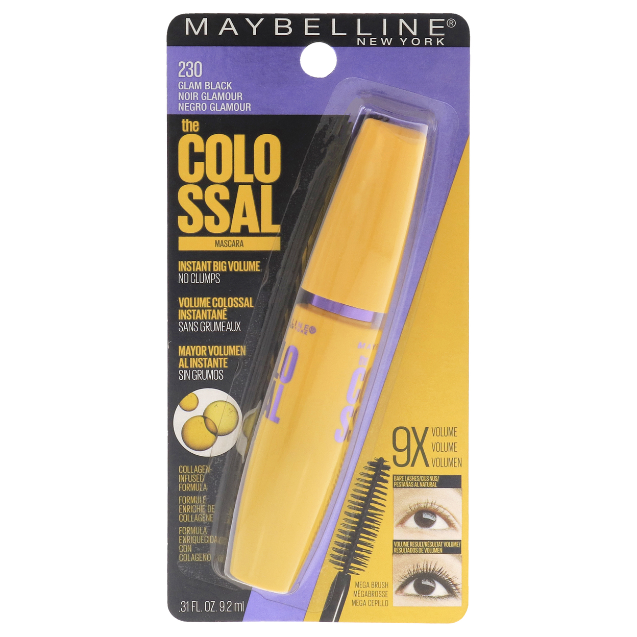 Maybelline The Colossal Volum Express Mascara - 230 Glam Black Mascara 0.31 Oz