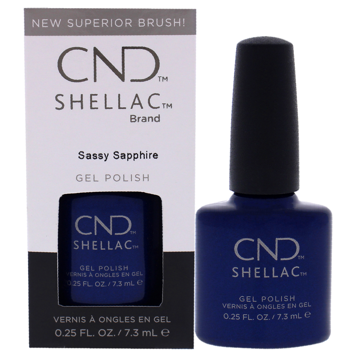 CND Shellac Nail Color - Sassy Sapphire Nail Polish 0.25 Oz