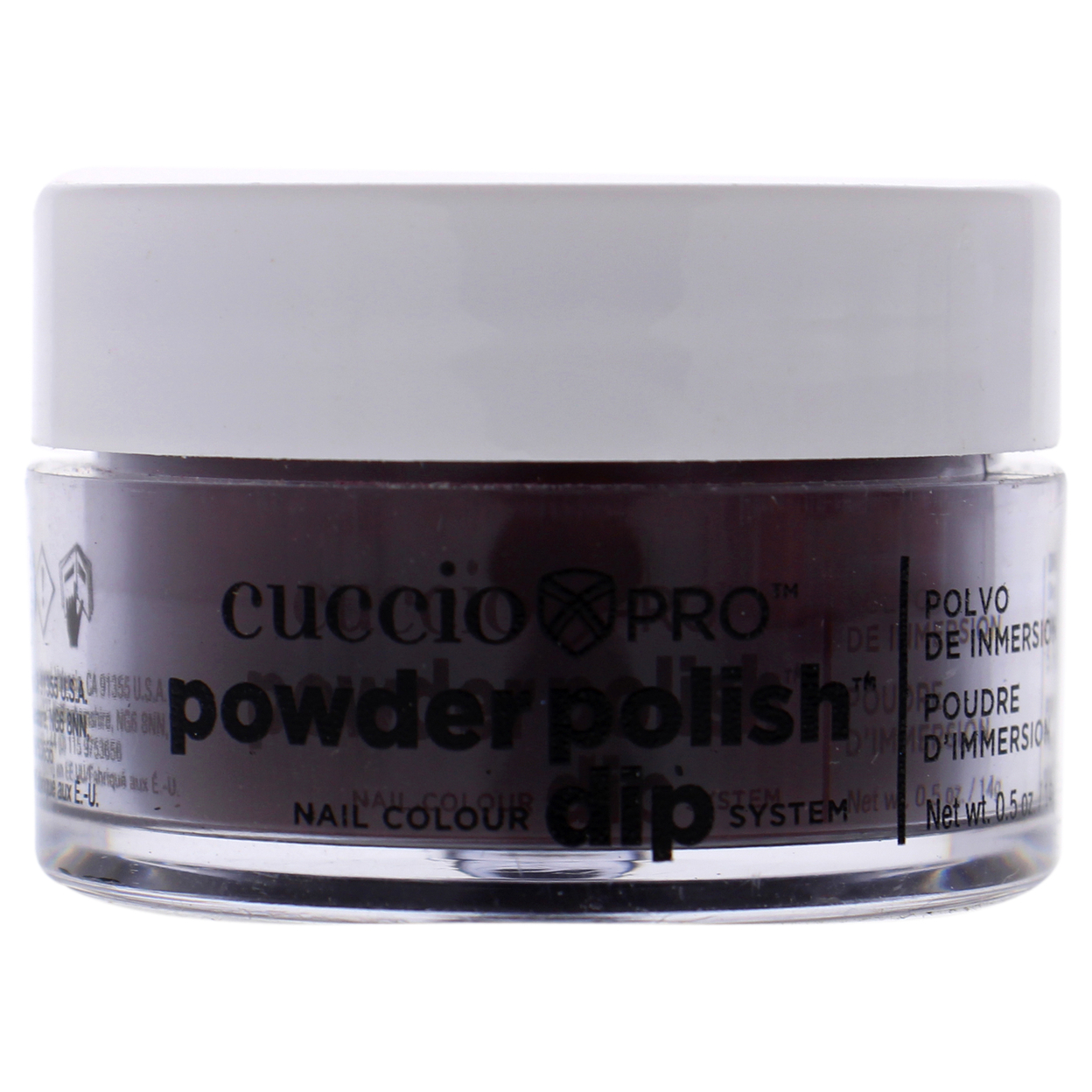 Cuccio Colour Pro Powder Polish Nail Colour Dip System - Midnight Purple Nail Powder 0.5 Oz