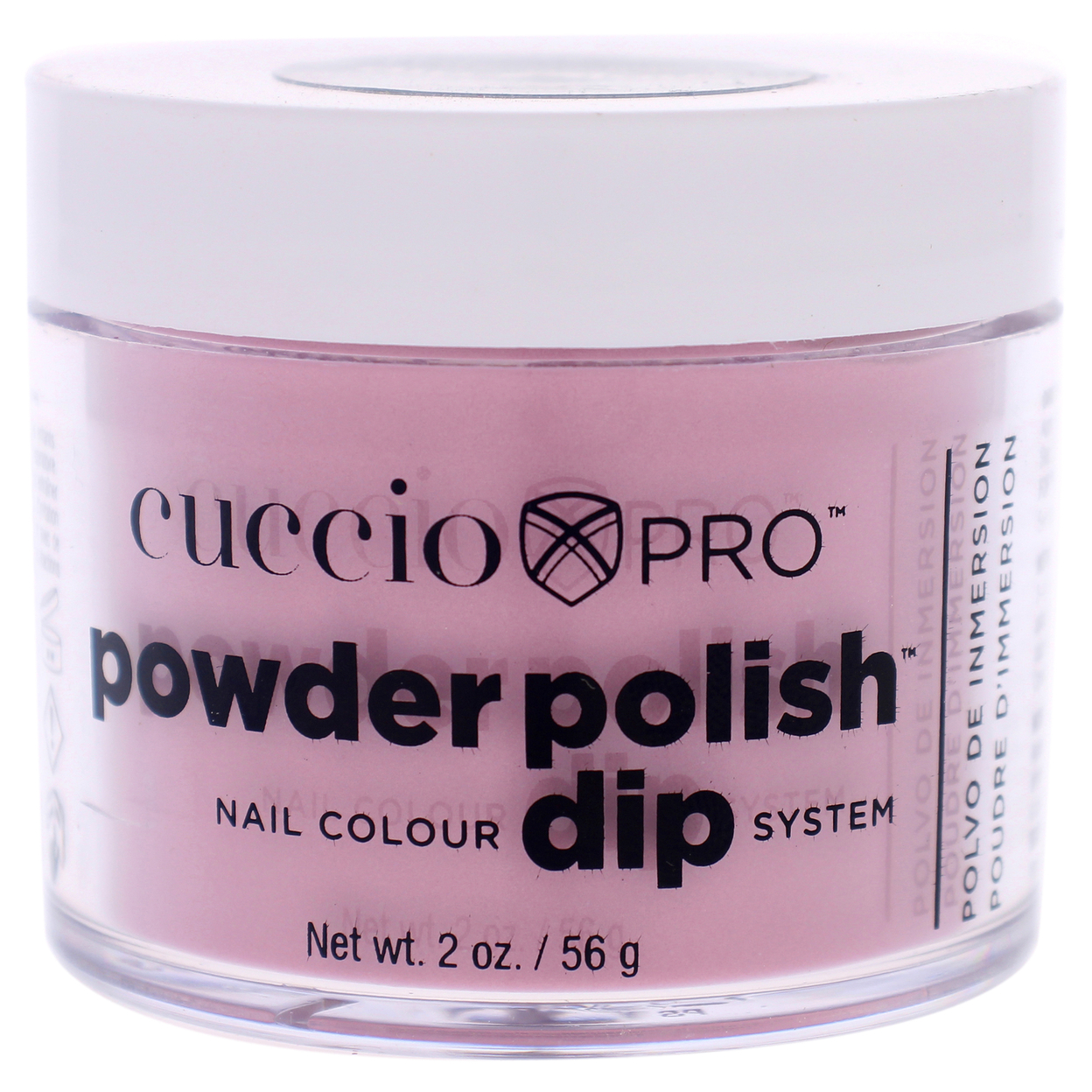 Cuccio Colour Pro Powder Polish Nail Colour Dip System - Rose With Shimmer Nail Powder 1.6 Oz