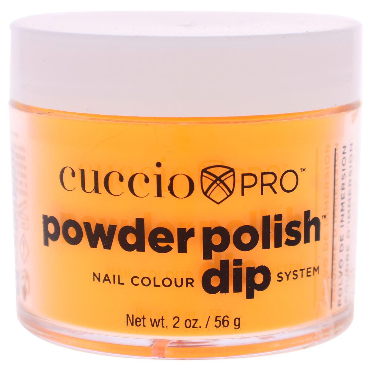 Cuccio Colour Pro Powder Polish Nail Colour Dip System - Neon Orange Nail Powder 1.6 Oz