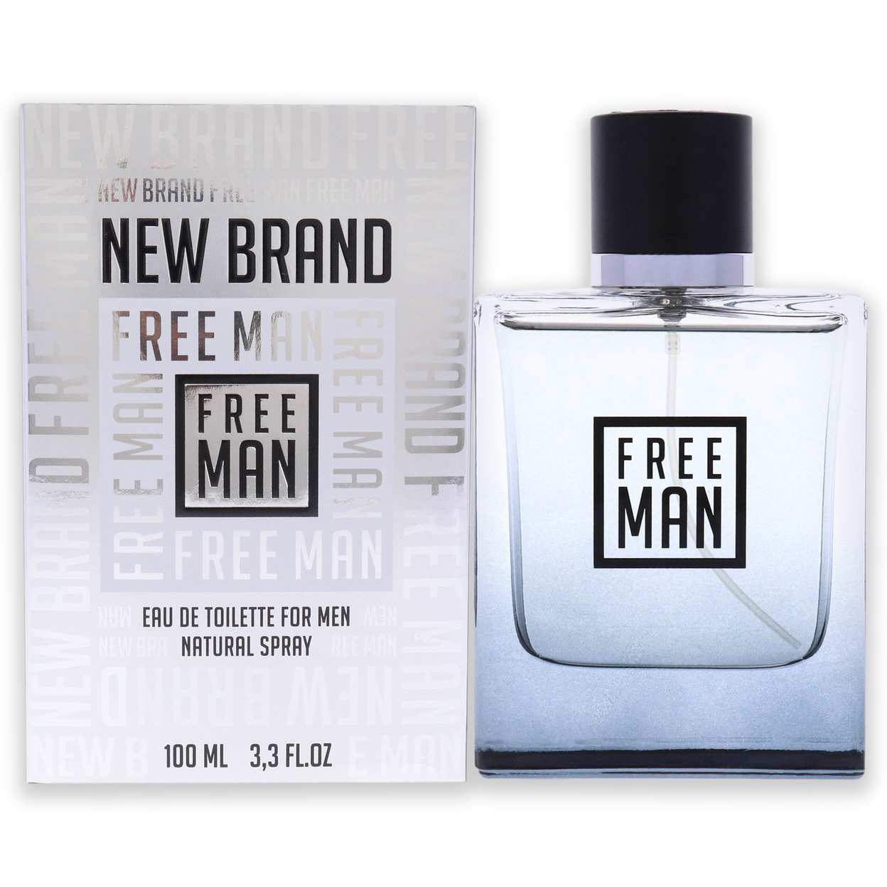 New Brand Free Man EDT Spray 3.3 Oz