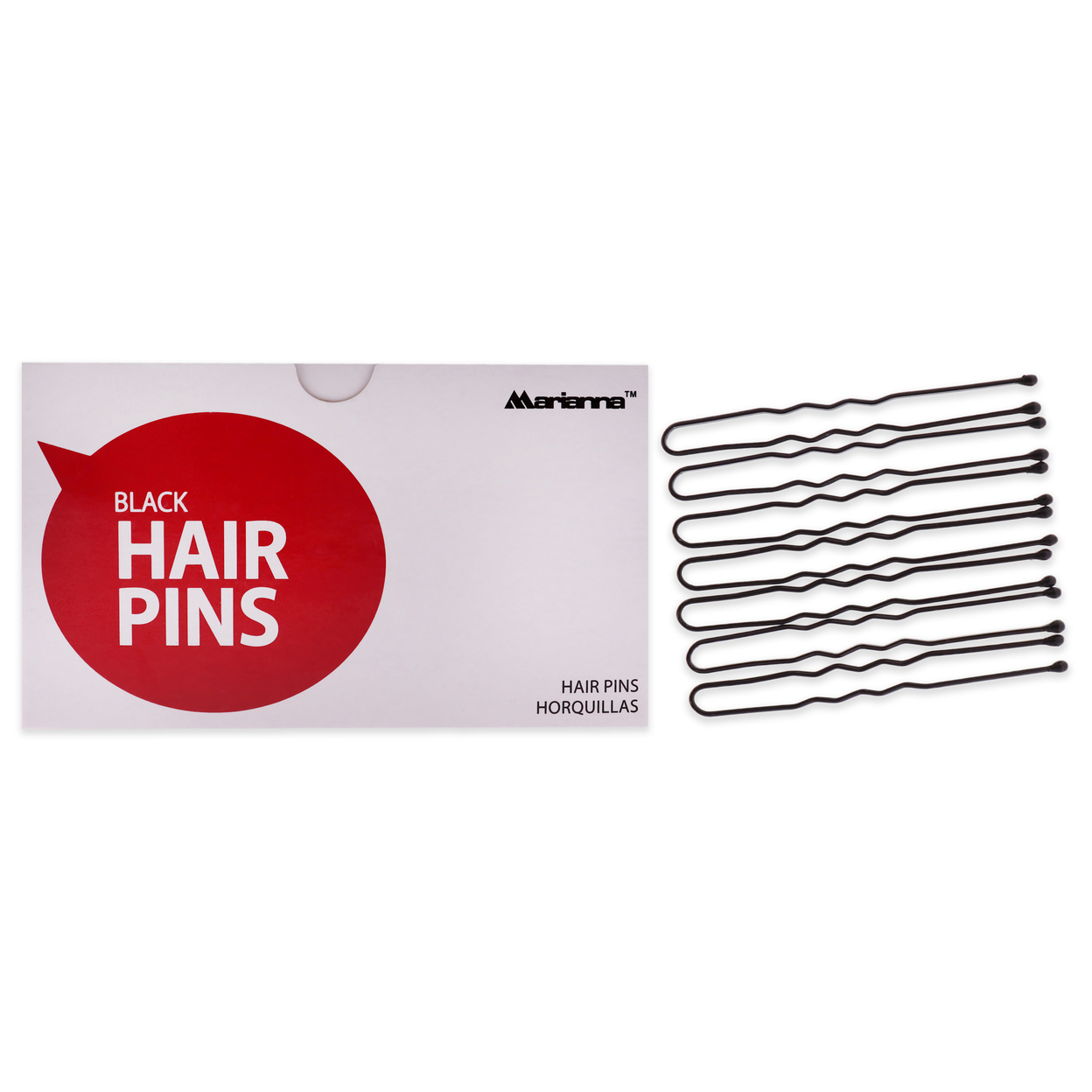 Marianna Pro Basic Hair Pins - Black Hair Clips 1 Lb