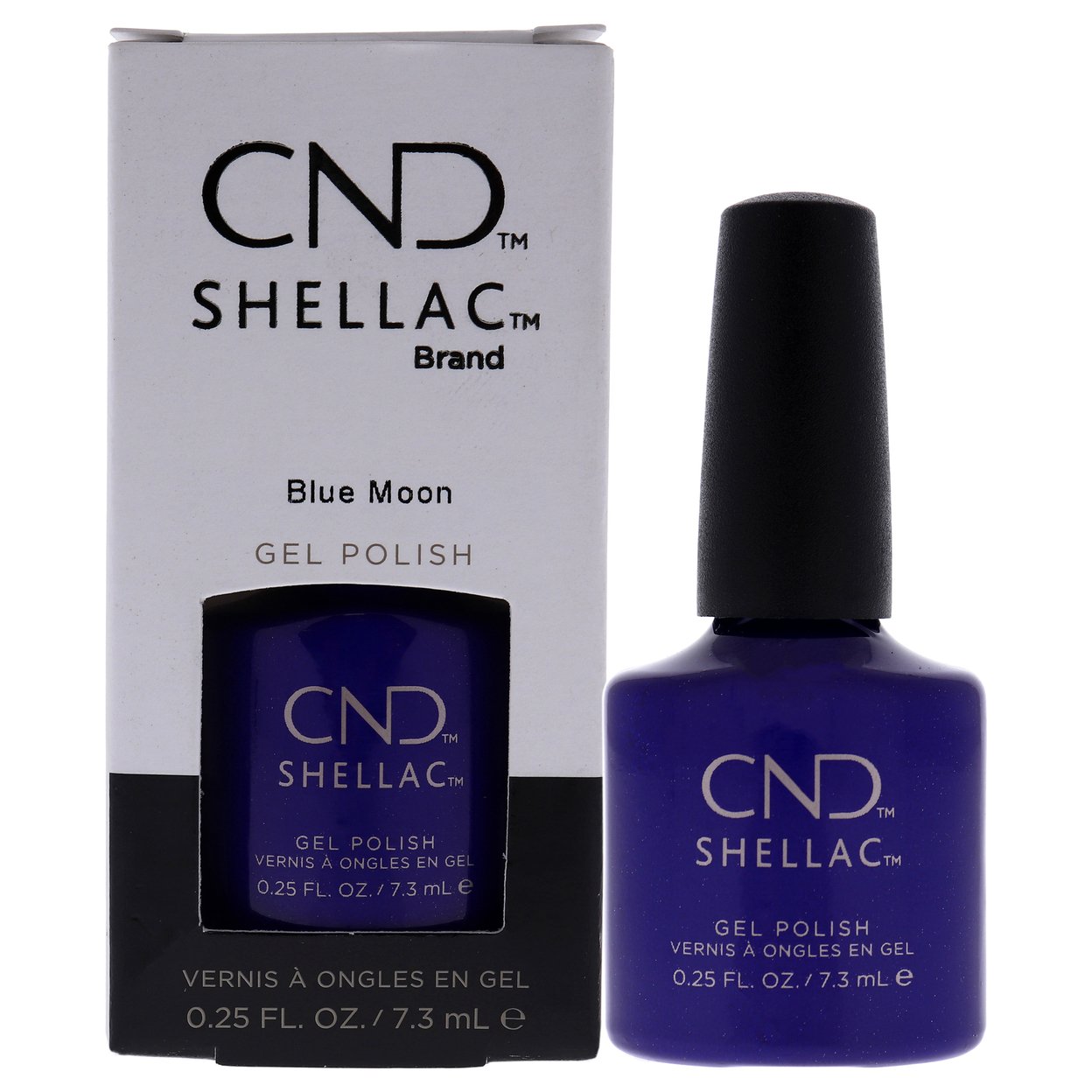 CND Shellac Nail Color - Blue Moon Nail Polish 0.25 Oz