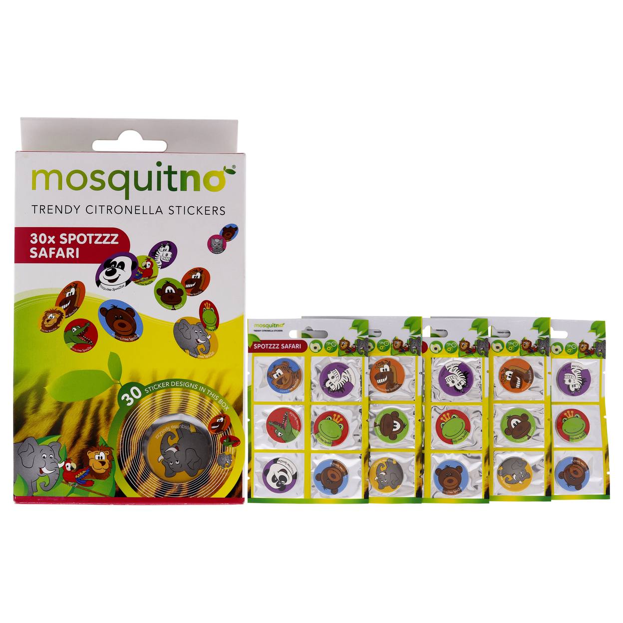 Mosquitno Spotz Safari Stickers 5 Pc