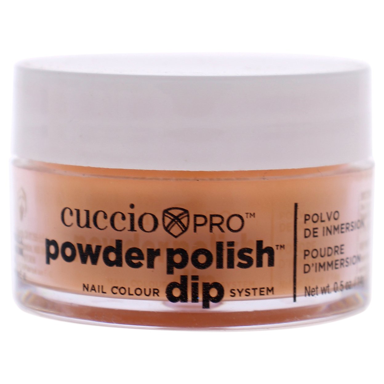 Cuccio Colour Pro Powder Polish Nail Colour Dip System - Carrot Orange Nail Powder 0.5 Oz