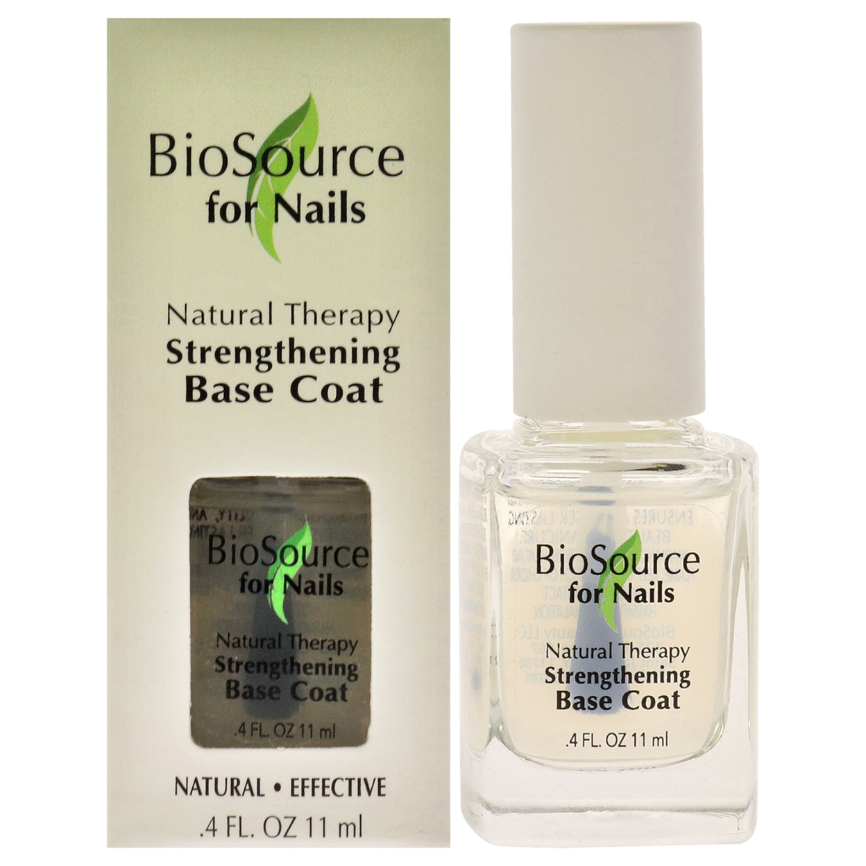 BioSource Natural Therapy Strengthening Base Coat Nail Treatment 0.4 Oz
